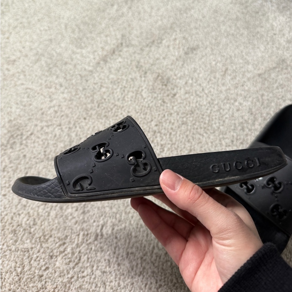 Gucci Black Slide Sandals size 6